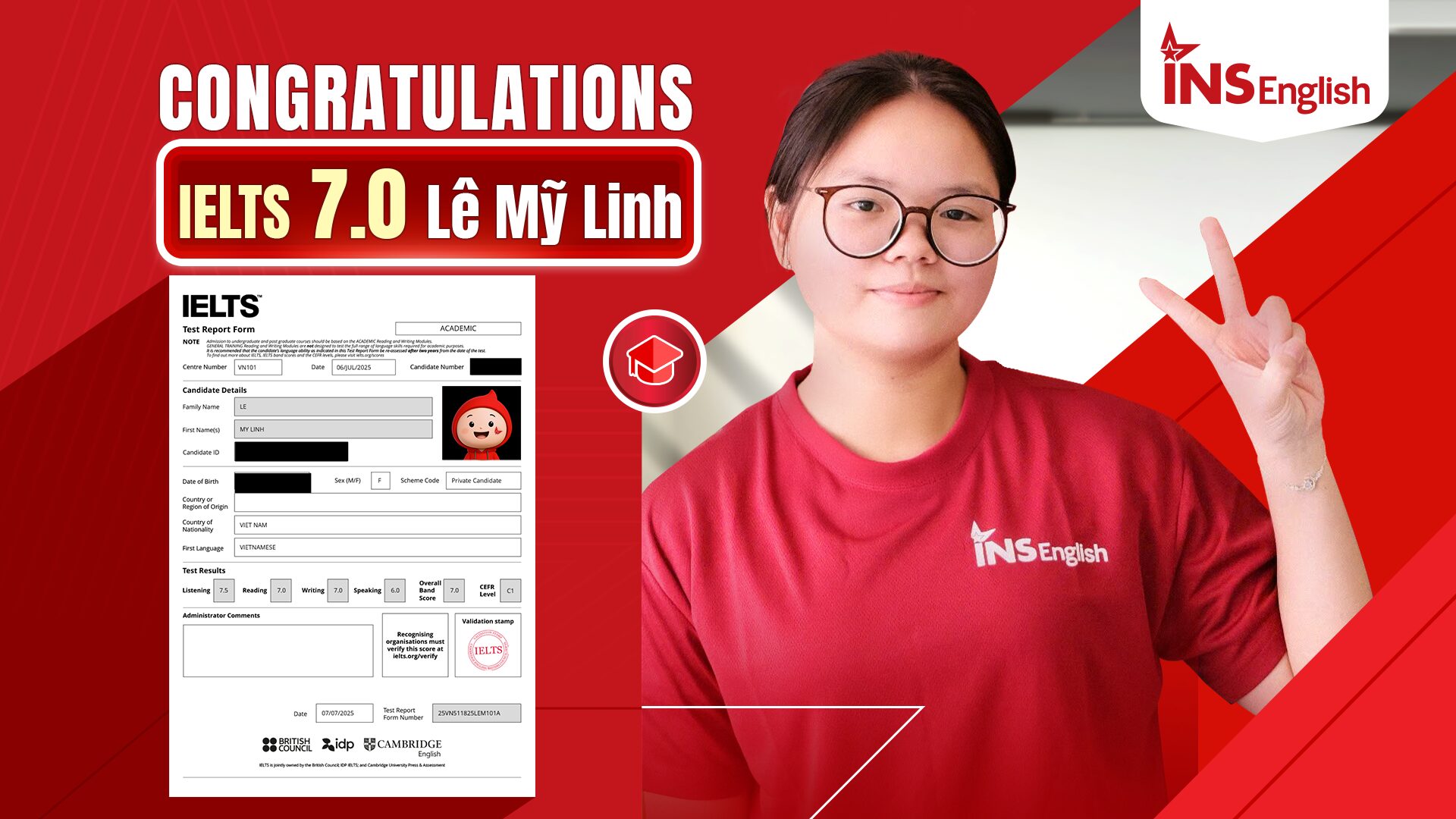 VƯỢT QUA NỖI LO LẮNG ĐẾN CHIẾN THẮNG IELTS 7.0